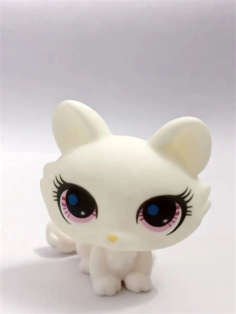 1pcs Free Shipping Littlest Pet Shop Super Cute Classic White Cat