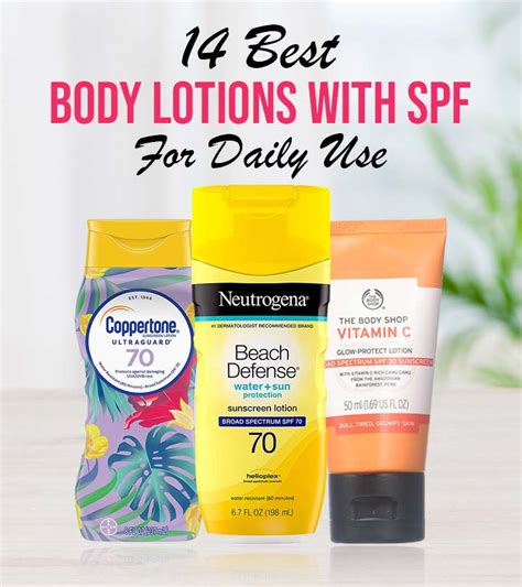 14 Best Body Lotions With Spf For Daily Use