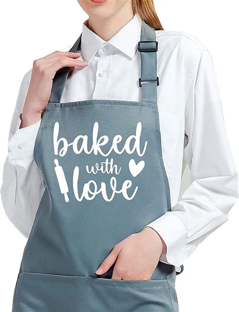 Ideapron Baking Apron For Women Baked With Love Baking Ts For Bakers Cute Kitchen Aprons