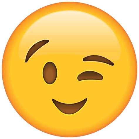 Flirt Or Tease With Ease With This Winking Emoji Thats Wearing A Happy