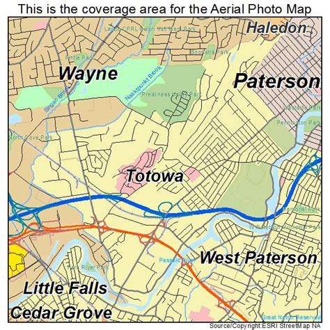 Aerial Photography Map Of Totowa Nj New Jersey