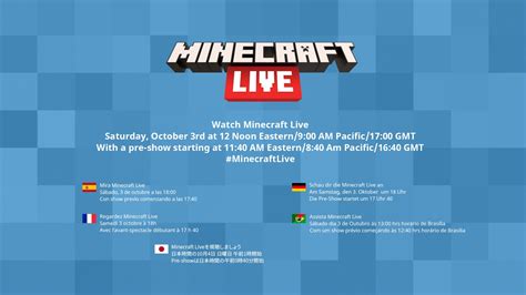 Minecraft Minecraft Live 2020