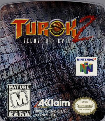 Turok 2 Seeds Of Evil N64 The Cover Project