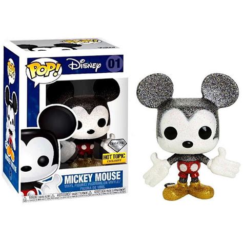 Funko Pop Disney Mickey Mouse 01 Exclusivo Diamond Original Moça Do