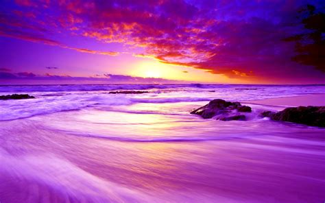 Purple Sunset Desktop Wallpaper Pics