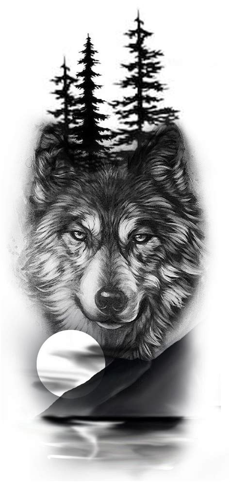 Pin De Alexbarroskama Em Alas Lobo E Lua Tatuagem Lobo Tatuagem Tatuagem De Lobo No Antebraço