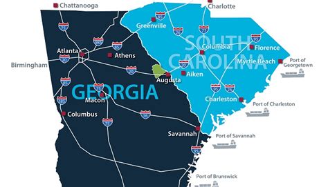 Columbia County Ga Transportation Location Routes And Logistics For