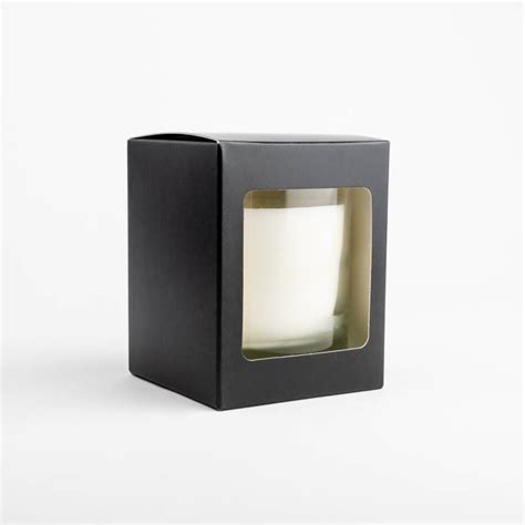 20cl Black Candle Box With Window Supplies For Candles™