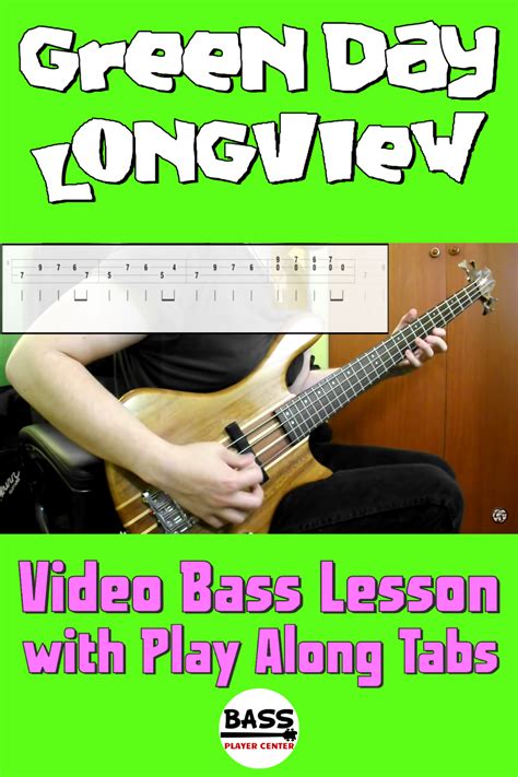 Bass Songs For Beginners Longview Green Day Bass Guitar Lessons Learning Bass Bass Guitar