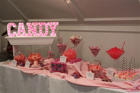 Candy Tablescandy Buffets Candy Buffet Sweet Buffet Pink Candy Table