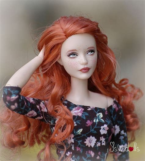 Redhair Dollminiature Dollcollection Dolldoll In Red Dressred Hair