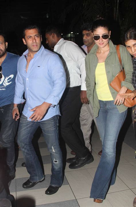 Salman Khan And Kareena Kapoor Spotted At Mumbai Airport Photos