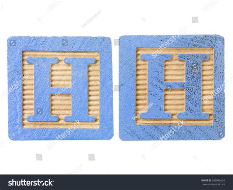 Wood Blocks Letter H Symbol Isolated Stock Photo 635045204 Shutterstock