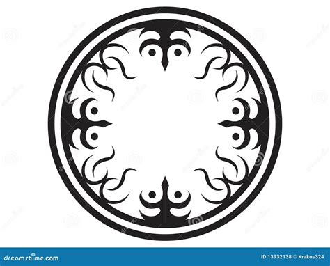 Circle Tribal Tattoo Royalty Free Stock Photos Image 13932138