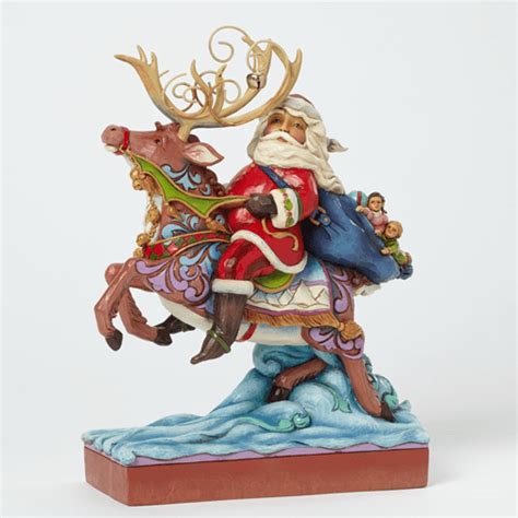 Jim Shore Santa Riding Reindeer 4041094