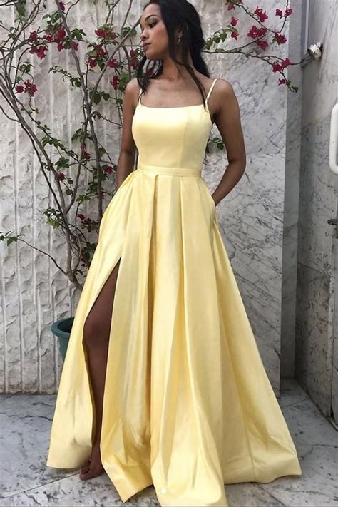 Light Yellow Prom Dresses