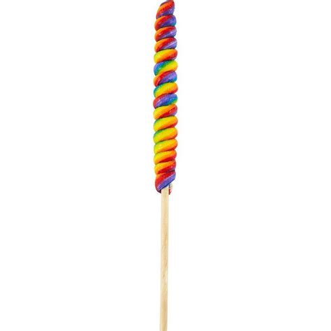 Large Rainbow Twisty Lollipops 6ct Party City