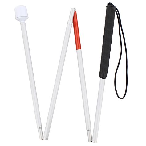 Mondo Medical Blind Stick Walking Sensor 51in Reflective Foldable Blind