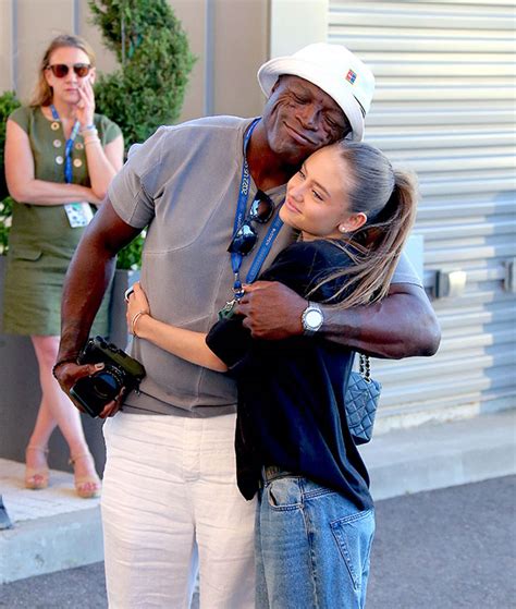 Heidi Klums Daughter Leni 18 Links Up With Dad Seal At The Us Open