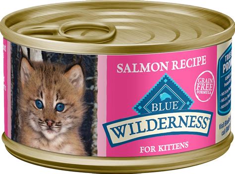 Blue buffalo tastefuls chicken entre in savoury sauce tender morsels is miss kitty's favourite wet cat food by far. Blue Buffalo Wilderness Kitten Salmon Grain-Free Canned ...
