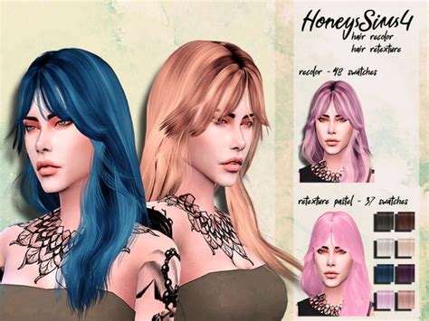 Sims Cc Hair Recolor Tsr Collectionsjes