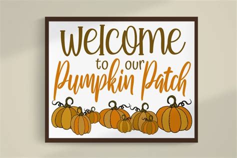 Welcome To Our Pumpkin Patch Printable Sign Fall Mantle Etsy