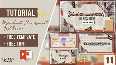 Aesthetic Ppt 11 Animated Slide Mudah Simple Free Template Andfont