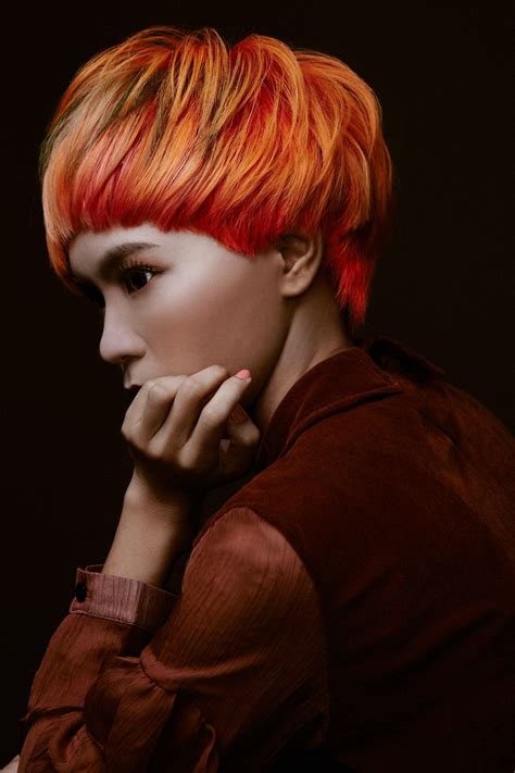 Creative hairstyles unique hairstyles afro hairstyles haircuts afro punk natural hair styles short hair styles avant garde hair my hairstyle. Orange copper short bob | Creative hairstyles, Short bob ...