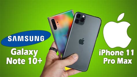 Samsung Galaxy Note 10 Plus Vs Iphone 11 Pro Max Youtube