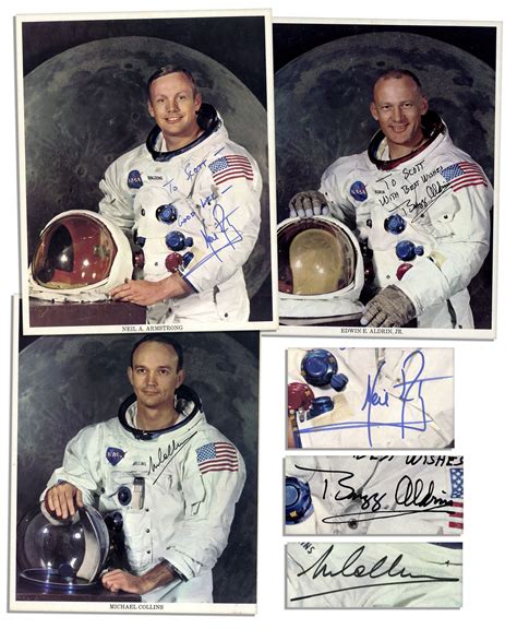 8x10 Photo Neil Armstrong Buzz Aldrin And Collins Apollo 11 Astronauts Zz