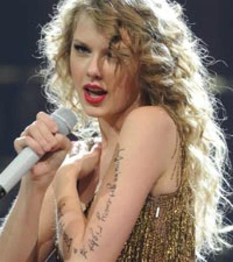 Taylor Swifts ‘tattoo Is Tribute To Tunesmiths