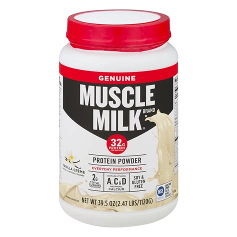 Muscle Milk Genuine Protein Powder Vanilla Creme 32g Protein 247 Lb