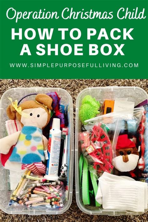 Operation Christmas Child Shoe Box Christmas Giving Activity For Kids