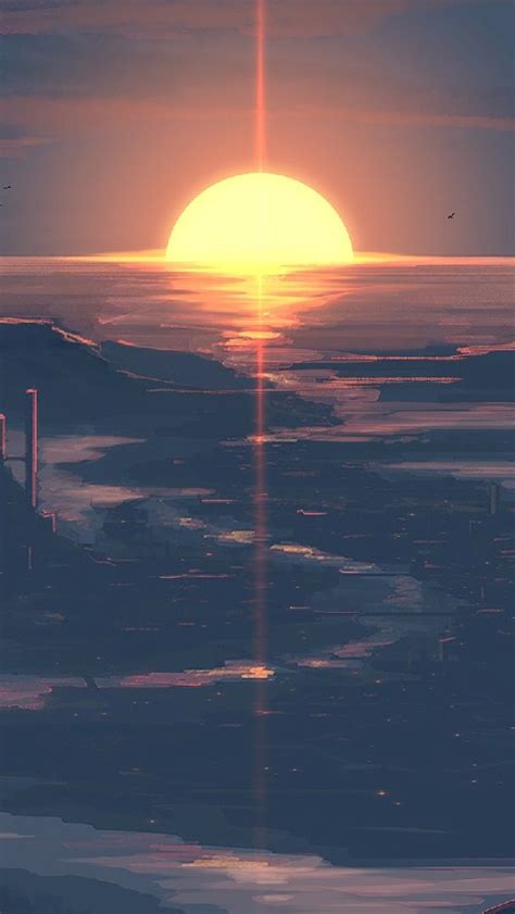 Fantasy Sunset Landscape Backiee