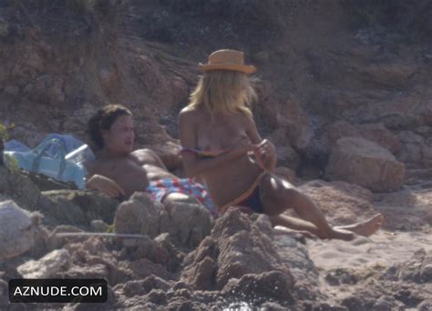 Heidi Klum Topless At A Beach In Sardinia Italy Aznude