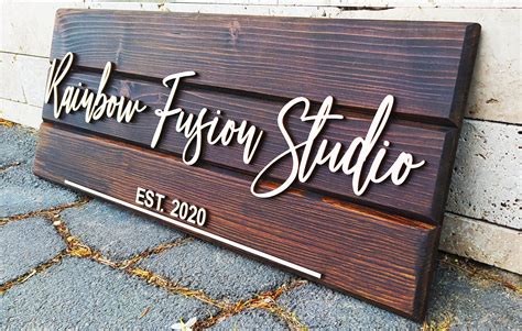 Personalized Custom Wood Bar Sign Wooden Bar Decor Business Etsy