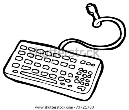 The resolution of this file is 2628x1692px and its file size is: Computer Keyboard Cartoon (Raster Version) Stock Photo ...
