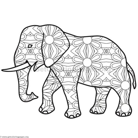 elephant coloring pages  getcoloringpagesorg