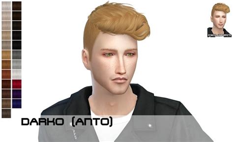 Anto Darko Hair Recolor Sims 4 Hair