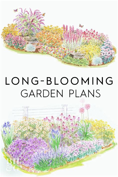 Flower Garden Designs Three Season Flower Bed In 2020 Flower Garden