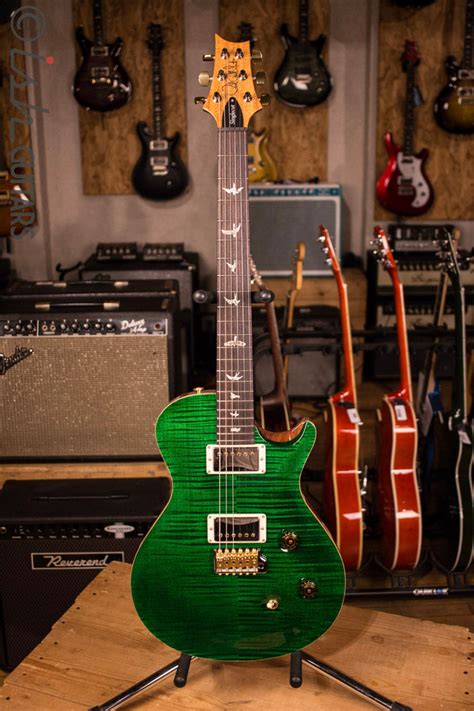 prs paul reed smith singlecut tremolo custom 10 top faded emerald natu ish guitars