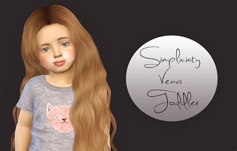 Sims 4 Ccs The Best Simpliciaty Cc Venus Toddler Version By