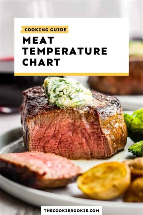 Meat Temperature Chart Free Printable The Cookie Rookie