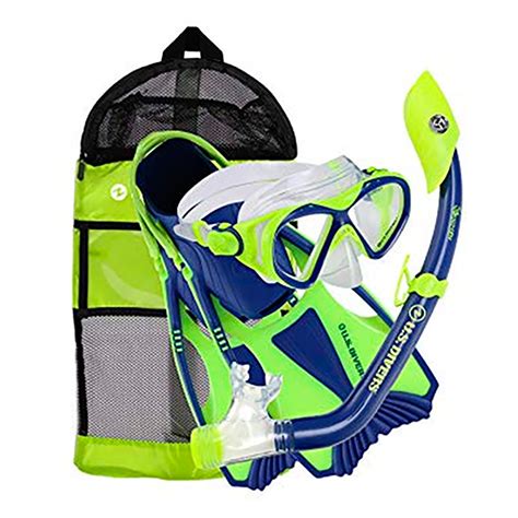 Kit Para Agua Niños 6 Us Divers Mascara Snorkel Aletasbolso • Gostore