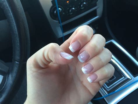 sns french manicure nails french manicure nails nail manicure french nails