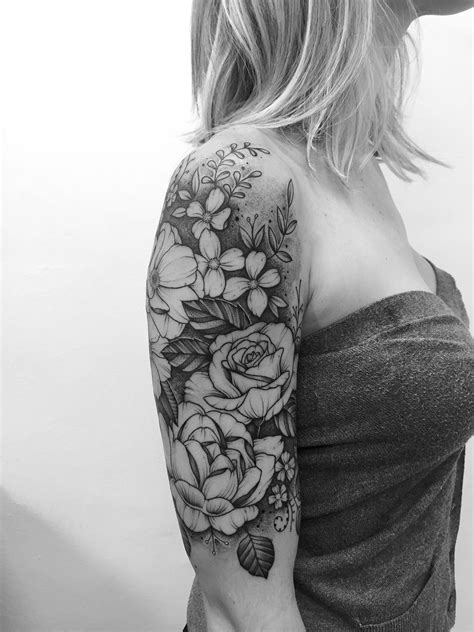 Tatuagens Florais Em Blackwork E Fineline Um Fenômeno Blog