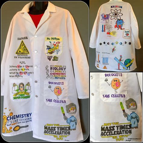 Illustrated Lab Coats Lab Coats Science Coat