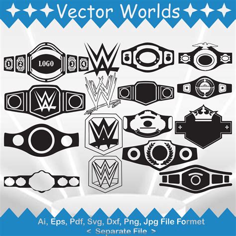 Champion Belt Svg Vector Design Masterbundles