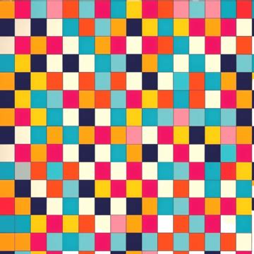 Checkered Pattern Groovy Retro Backgroud Color Checkered Pattern