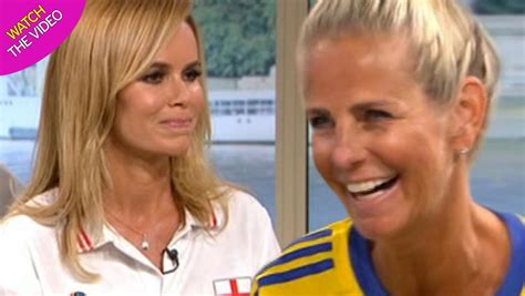 This Morning Viewers Shocked By Ulrika Jonsson S Orange Appearance As She Clashes With Amanda